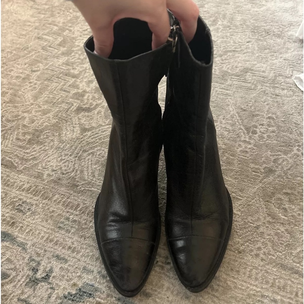 Zara leather boots